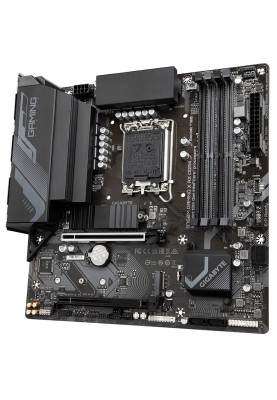 Материнська плата LGA1700, Gigabyte B760M GAMING X AX DDR4, B760, 4xDDR4, Int.Video(CPU), 4xSATA3, 2xM.2, 1xPCI-E 16x 4.0, 1xPCI-E 16x 3.0, Realtek 7.1, RTL8125BG, WiFi6, Bluetooth 5.2, 6xUSB3.2/9xUSB2.0, HDMI/DP, MicroATX