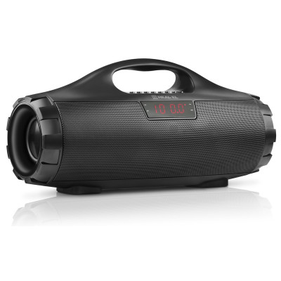 Колонка портативна 2.0 REAL-EL X-731 Black, 2 x 9 Вт пластиковий корпус, Bluetooth, MicroSD/USB рідер, FM-приймач, живлення від акумулятора, 3600мА*год, керування зверху