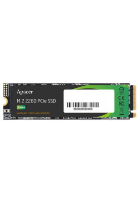 Твердотільний накопичувач SSD 512Gb, Apacer AS2280P4X, PCI-E 3.0 x4, M.2 2280, 3D TLC, 2100/1500 МБ/с (AP512GAS2280P4X-1)