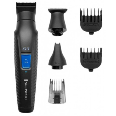 Набір для стрижки Remington PG3000 G3 Graphite series, Black, триммер, гребінець (1.5мм, 3 мм), детальна насадка-тример, лінійна насадка-тример, волога очистка, робота від акумулятора