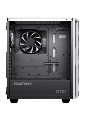 Корпус GameMax Diamond COC White, без БЖ, Mid Tower, EATX / ATX / Micro ATX / Mini ITX, 1хUSB 3.0, 1хUSB 2.0, 1x120 мм ARGB, 1xCOC Turbo Fan, 421х210х460 мм, 0.5 мм, 4.4 кг