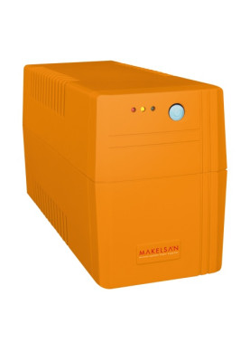 Джерело безперебійного живлення Makelsan Lion650VA (390W) Standby-L, LED, 170-280VAC, AVR 1st, 2xSCHUKO socket, 1x12V7Ah, Plastic Case