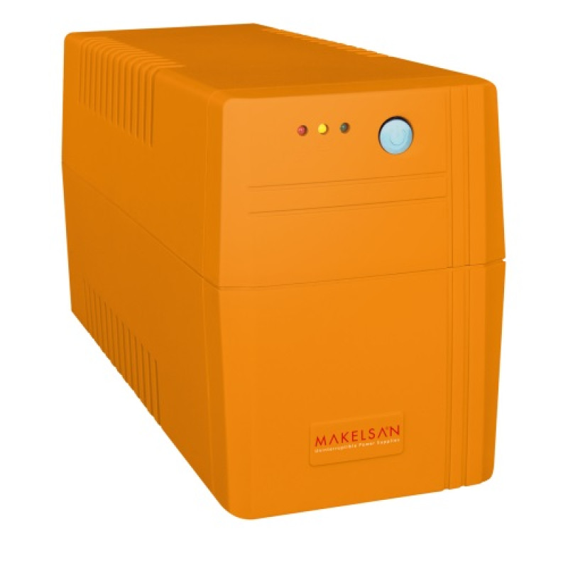 Джерело безперебійного живлення Makelsan Lion650VA (390W) Standby-L, LED, 170-280VAC, AVR 1st, 2xSCHUKO socket, 1x12V7Ah, Plastic Case