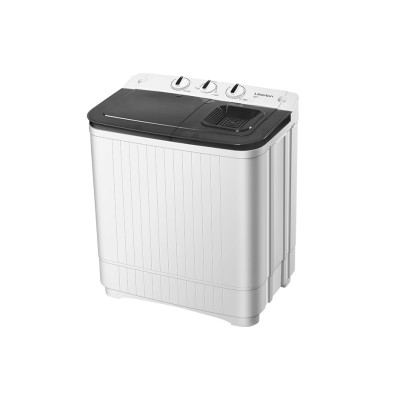 Пральна машина напівавтоматична Liberton LWM-5500 PUMP, White/Black, з 2 барабанами, завантаження 5.5 кг, 3 режими, 1350 об/хв, клас енергоспоживання А+, 61х38.2х69.4 см