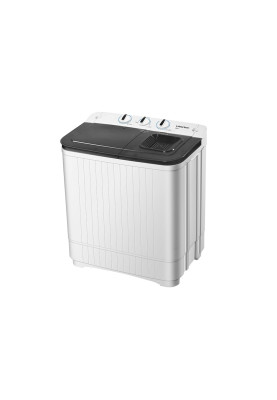 Пральна машина напівавтоматична Liberton LWM-6200 PUMP, White/Black, з 2 барабанами, завантаження 6.2 кг, 3 режими, 1350 об/хв, клас енергоспоживання А+, 66.8х40х76.5 см