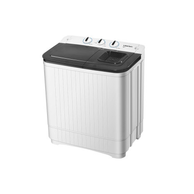 Пральна машина напівавтоматична Liberton LWM-6200 PUMP, White/Black, з 2 барабанами, завантаження 6.2 кг, 3 режими, 1350 об/хв, клас енергоспоживання А+, 66.8х40х76.5 см