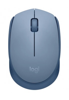 Миша бездротова Logitech M171, Blue/Grey, USB (2.4 GHz), 1000 dpi, 3 кнопки, 1xAA (910-006866)