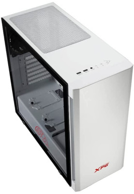Корпус ADATA XPG INVADER White, без БЖ, Mid Tower, для ATX / Micro-ATX / Mini-ITX, 2x120 мм XPG VENTO, VGA до 430 мм / CPU до 170 мм, бічна панель із загартованого скла 4 мм (INVADER-WHCWW)