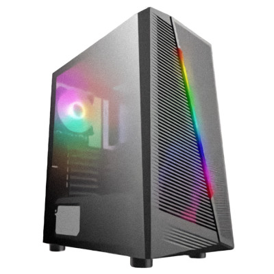 Корпус Frontier Karo 22A Black, без БЖ, Mid Tower, ATX / Micro ATX / Mini ITX, 2xUSB 3.0, 1xUSB 2.0, 330x200x440 мм
