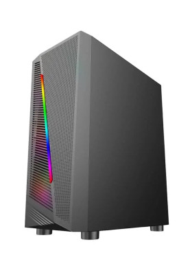 Корпус Frontier Karo 22A Black, без БЖ, Mid Tower, ATX / Micro ATX / Mini ITX, 2xUSB 3.0, 1xUSB 2.0, 330x200x440 мм