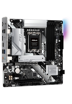 Материнська плата LGA1700, ASRock B760M Pro RS/D4, B760, 4xDDR4, Int.Video(CPU), 4xSATA3, 2xM.2, 2xPCI-E 16x 4.0, 1xPCI-E 1x 4.0, 1xM.2 (Key E), ALC897, RTL8125BG, 7xUSB3.2/6xUSB2.0, HDMI/DP, CrossFire, MicroATX