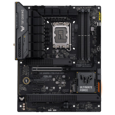 Материнська плата LGA1700, ASUS TUF GAMING Z790-PLUS WIFI, Z790, 4xDDR5, Int. 2xPCI-E 1x 3.0, S1220A, Intel 2.5Gb, WiFi 6, Bluetooth 5.2, 10xUSB3.2/2xUSB2.0, HDMI/DP, ATX