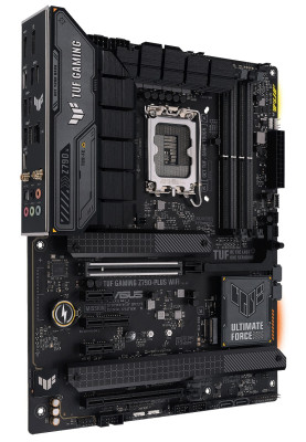 Материнська плата LGA1700, Asus TUF GAMING Z790-PLUS WIFI, Z790, 4xDDR5, Int.Video(CPU), 4xSATA3, 4xM.2, 1xPCI-E 16x 5.0, 1xPCI-E 16x 4.0, 1xPCI-E 4x 4.0, 2xPCI-E 1x 3.0, S1220A, Intel 2.5Gb, WiFi 6, Bluetooth 5.2, 10xUSB3.2/2xUSB2.0, HDMI/DP, ATX