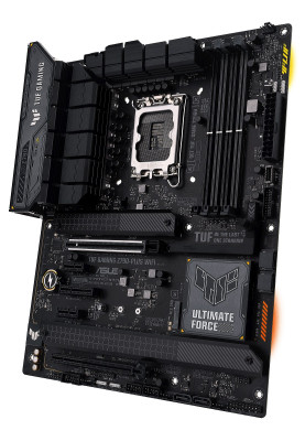 Материнська плата LGA1700, Asus TUF GAMING Z790-PLUS WIFI, Z790, 4xDDR5, Int.Video(CPU), 4xSATA3, 4xM.2, 1xPCI-E 16x 5.0, 1xPCI-E 16x 4.0, 1xPCI-E 4x 4.0, 2xPCI-E 1x 3.0, S1220A, Intel 2.5Gb, WiFi 6, Bluetooth 5.2, 10xUSB3.2/2xUSB2.0, HDMI/DP, ATX
