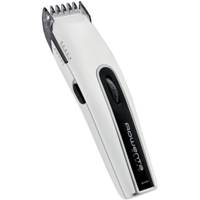 Машинка для стрижки Rowenta TN1400F1, White, живлення мережа/акумулятор, 2 насадки, 18 позицій установки довжини (1-30мм), індикатор зарядки