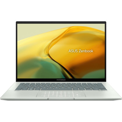 Ноутбук 14" Asus ZenBook 14 UX3402ZA-KP416W (90NB0WC2-M00W10) Aqua Celadon 14.0" матовий LED UltraHD 2560x1600 IPS, Intel Core i5-1240P 1.7-4.4GHz, RAM 16Gb, SSD 512Gb, Intel Iris Xe Graphics, Windows 11 Home