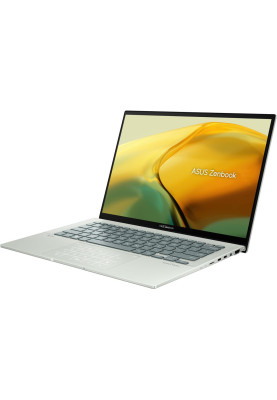 Ноутбук 14" Asus ZenBook 14 UX3402ZA-KP416W (90NB0WC2-M00W10) Aqua Celadon 14.0" матовий LED UltraHD 2560x1600 IPS, Intel Core i5-1240P 1.7-4.4GHz, RAM 16Gb, SSD 512Gb, Intel Iris Xe Graphics, Windows 11 Home