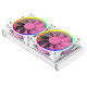 Система рідинного охолодження ID-Cooling Pinkflow 240 ARGB V2, White, Intel: 1700/1200/2066/2011/1366/1151/1150/1155/1156, AMD: TR4/AM4/FM2+/FM2/FM1/AM3+/AM3/AM2+, до 250 Вт