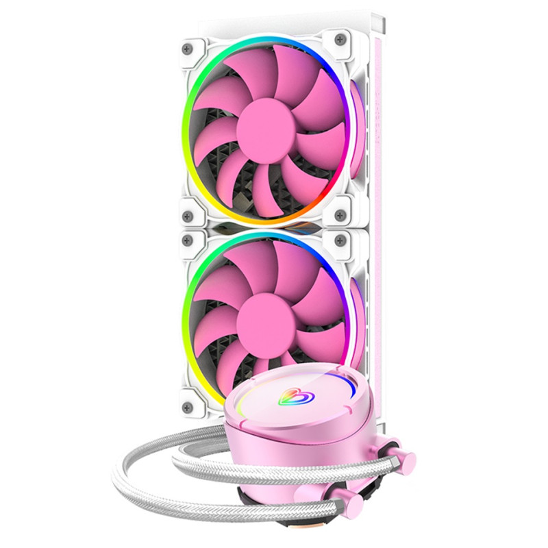 Система рідинного охолодження ID-Cooling Pinkflow 240 ARGB V2, White, Intel: 1700/1200/2066/2011/1366/1151/1150/1155/1156, AMD: TR4/AM4/FM2+/FM2/FM1/AM3+/AM3/AM2+, до 250 Вт
