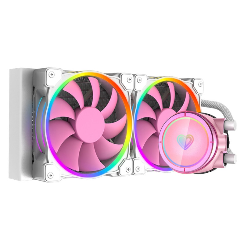 Система рідинного охолодження ID-Cooling Pinkflow 240 ARGB V2, White, Intel: 1700/1200/2066/2011/1366/1151/1150/1155/1156, AMD: TR4/AM4/FM2+/FM2/FM1/AM3+/AM3/AM2+, до 250 Вт
