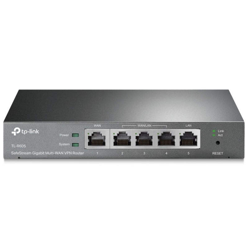 Маршрутизатор TP-LINK ER605, Black, 3xLAN/WAN / 1xRS232 (RJ45)