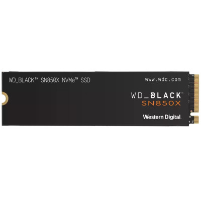 Твердотільний накопичувач M.2 2Tb, Western Digital Black SN850X, PCI-E 4.0 x4, 3D TLC, 7300/6600 MB/s (WDS200T2X0E)