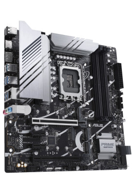 Материнська плата LGA1700, Asus PRIME Z790M-PLUS, Z790, 4xDDR5, Int.Video(CPU), 4xSATA3, 3xM.2, 1xPCI-E 16x 5.0, 1xPCI-E 16x 4.0, 2xPCI-E 1x 4.0, 1xM.2 (Key E), ALC697, I219-V, 8xUSB3.2/4xUSB2.0, HDMI/DP, MicroATX