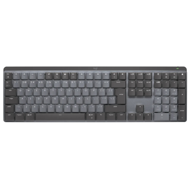 Клавіатура бездротова Logitech MX Mechanical Clicky, Graphite, Bluetooth / 2.4GHz, Easy-Switch (920-010759)