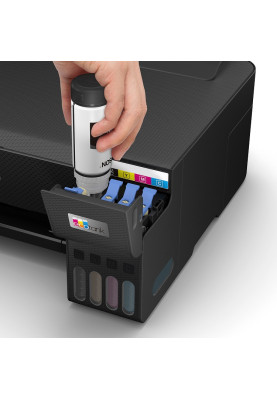Принтер струменевий кольоровий A4 Epson L1250, Black, WiFi, 5760х1440 dpi, до 33/15 стор/хв, USB, вбудоване СБПЧ, чорнило Epson 103 (C11CJ71404)