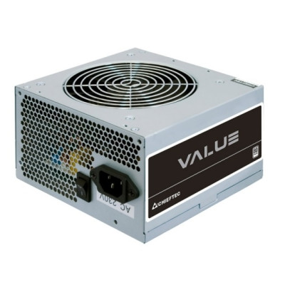 Блок живлення 600 Вт, Chieftec VALUE, Silver, 80+ Standart, Active PFC, 120 мм, 2xMolex/4xSATA/2x6+2-pin/1x20+4-pin/1x4+4-pin, захист AFC/OPP/OVP/SCP/SIP/UVP (AP