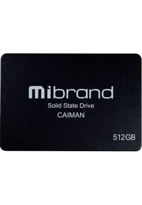 Твердотільний накопичувач 512Gb, Mibrand Caiman, SATA3, 2.5", 3D TLC, 550/460 MB/s (MI2.5SSD/CA512GBST)