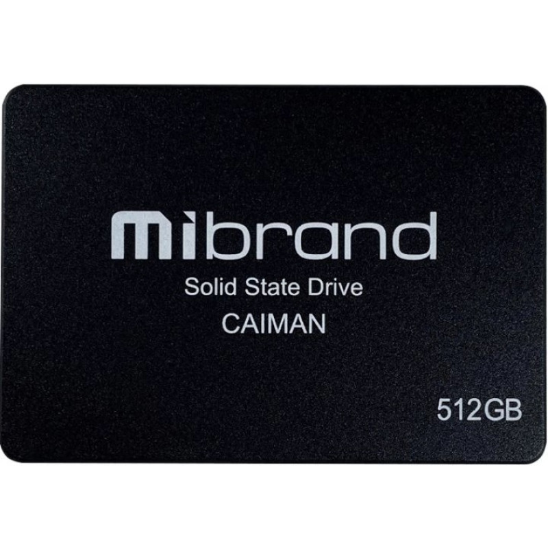 Твердотільний накопичувач 512Gb, Mibrand Caiman, SATA3, 2.5", 3D TLC, 550/460 MB/s (MI2.5SSD/CA512GBST)