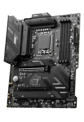 Материнська плата LGA1700, MSI MAG B760 TOMAHAWK WIFI DDR4, B760, 4xDDR4, Int.Video(CPU), 4xSATA3, 3xM.2, 1xPCI-E 16x 5.0, 1xPCI-E 16x 3.0, 1xPCI-E 1x 4.0, ALC897, 2.5Gbps, WiFi6, Bluetooth 5.3, 8xUSB3.2/8xUSB2.0, HDMI/DP, ATX