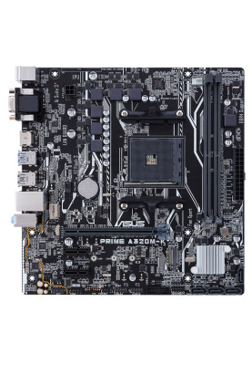 Мат.плата AM4 (A320) Asus PRIME A320M-K/CSM, A320, 2xDDR4, Int.Video(CPU), 4xSATA3, 1xM.2, 1xPCI-E 16x 3.0, 2xPCI-E 1x 2.0, ALC887, RTL8111H, 4xUSB3.1/2xUSB3.0/6xUSB2.0, VGA/HDMI, MicroATX