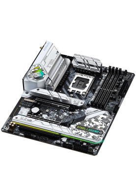 Мат.плата LGA1700, ASRock Z790 Steel Legend WiFi, Z790, 4xDDR5, Int.Video(CPU), 8xSATA3, 5xM.2, 1xPCI-E 16x 5.0, 1xPCI-E 16x 4.0, 1xPCI-E 16x 3.0, 1xM.2 (Key E) WiFi6+BT5.3, ALC897, RTL8125BG, 9xUSB3.2/1xUSB3.2 TypeC, HDMI/DP, CrossFire, ATX