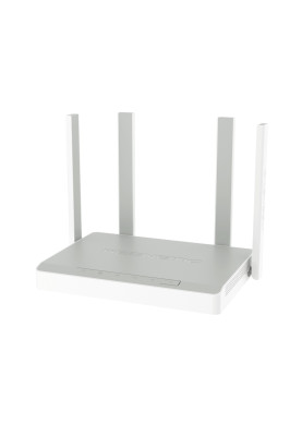 Роутер Keenetic Sprinter (KN-3710), Wi-Fi 802.11ax, до 1800 Mb/s, 2.4/5GHz, 4x10/100/1000 Mb/s, 4 зовнішні антени