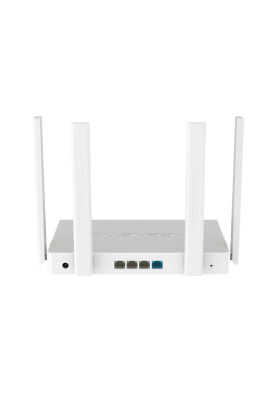 Роутер Keenetic Sprinter (KN-3710), Wi-Fi 802.11ax, до 1800 Mb/s, 2.4/5GHz, 4x10/100/1000 Mb/s, 4 зовнішні антени