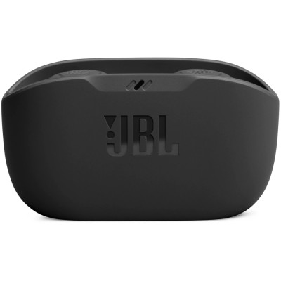 Навушники JBL Wave Buds, Black, Bluetooth, мікрофон, чохол з функцією зарядки, технологія `JBL Deep Bass Sound` (JBLWBUDSBLK)