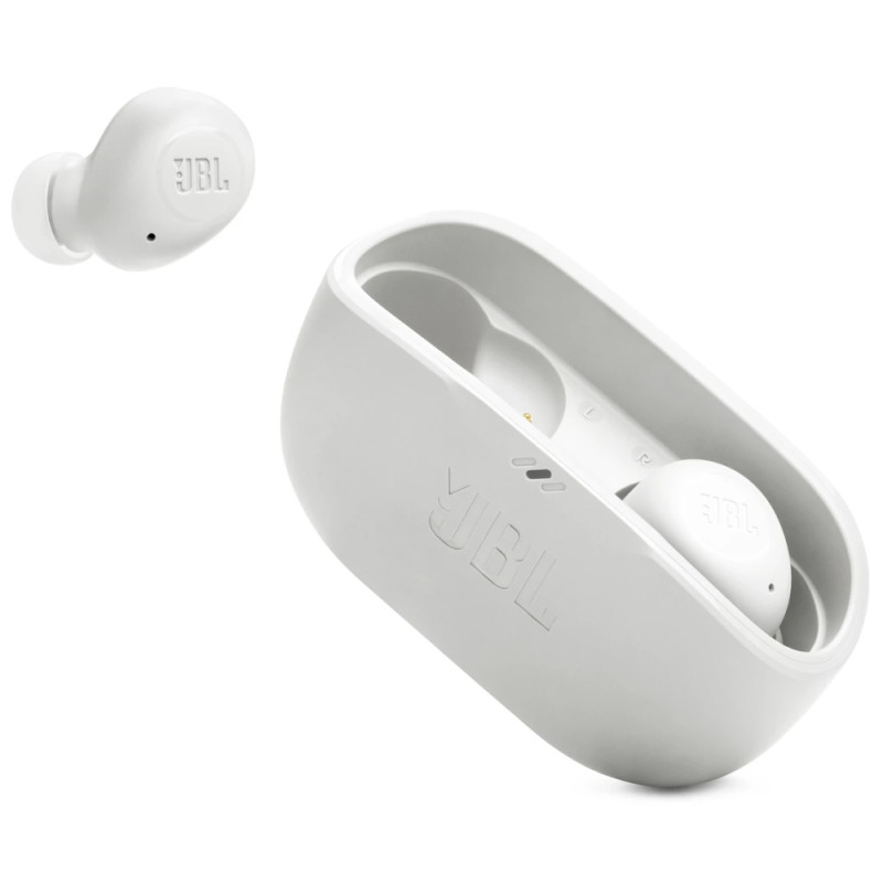 Навушники JBL Wave Buds, White, Bluetooth, мікрофон, чохол з функцією зарядки, технологія "JBL Deep Bass Sound" (JBLWBUDSWHT)