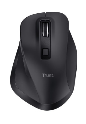 Миша бездротова Trust Fyda, Black, USB (2.4 GHz), оптична, 800 - 2400 dpi, 6 кнопок, ергономічний дизайн, вбудований акумулятор (24727)