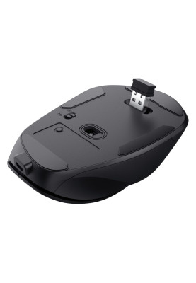Миша бездротова Trust Fyda, Black, USB (2.4 GHz), оптична, 800 - 2400 dpi, 6 кнопок, ергономічний дизайн, вбудований акумулятор (24727)