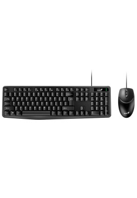 Комплект Genius KM-170, Black, Optical, USB, клавіатура+миша