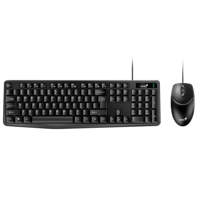 Комплект Genius KM-170, Black, Optical, USB, клавіатура+миша