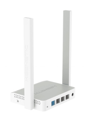 Роутер Keenetic Starter (KN-1112), Wi-Fi 802.11n, до 300 Mb/s, 2.4GHz, 4x10/100 Mb/s, 2 зовнішні антени