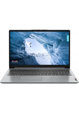 Ноутбук 15" Lenovo IdeaPad 1 15IGL7 (82V7006SRA) Cloud Grey 15.6" FullHD 1920x1080 IPS матовий, Intel Pentium Silver N5030 1.1-3.1GHz, RAM 8GB, SSD 256GB, Intel UHD Graphics 605, DOS