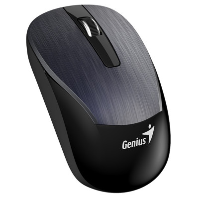 Миша бездротова Genius ECO-8015, Iron Grey, USB 2.4 GHz, оптична (сенсор BlueEye), 800-1600 dpi, 3 конпки, NiMH акумулятор