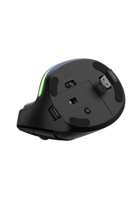 Миша бездротова Trust Bayo, Black, USB (2.4 GHz), оптична, 800 - 2400 dpi, RGB підсвічування, 6 кнопок, ергономічний дизайн, вбудований акумулятор (24731)