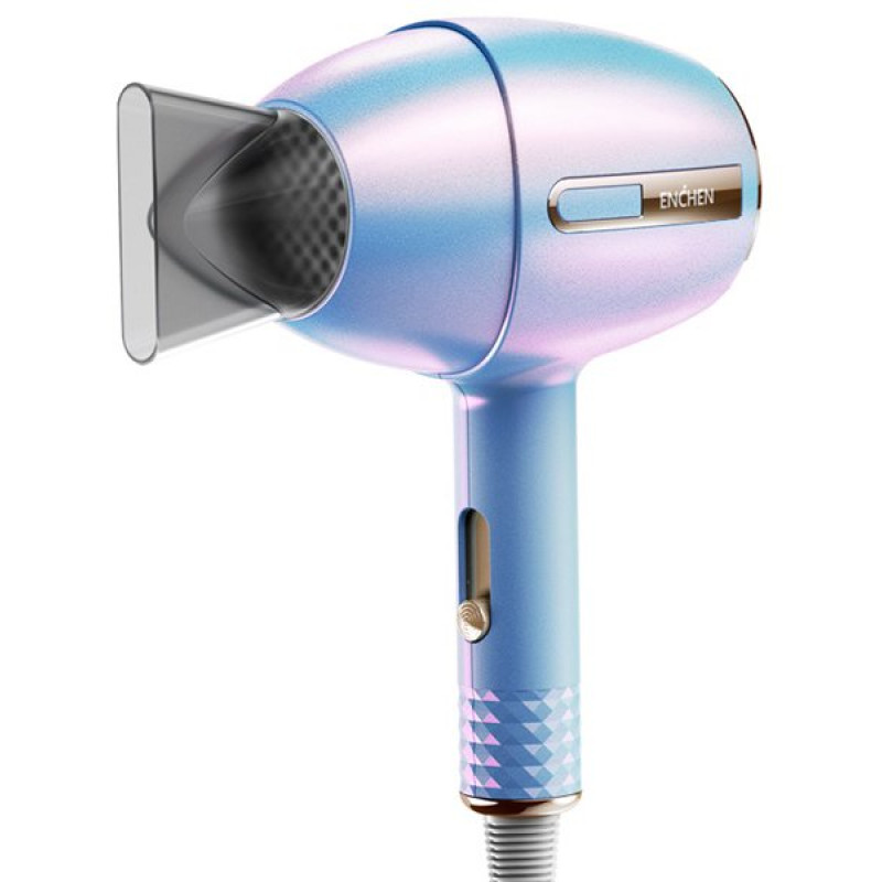 Фен Xiaomi Enchen AIR Plus, Blue, 900W, 2 швидкості, подача холодного повітря, автовідключення