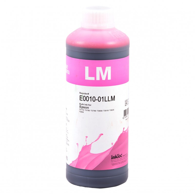 Чорнило InkTec Epson E0010, Light Magenta, P50/T50, R260/270/290/390, RX560/610, 1 л, водорозчинне (E0010-01LLM)