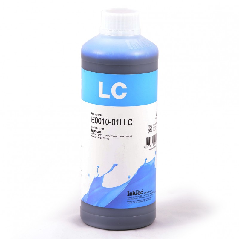 Чорнило InkTec Epson E0010, Light Cyan, P50/T50, R260/270/290/390, RX560/610, 1 л, водорозчинне (E0010-01LLC)